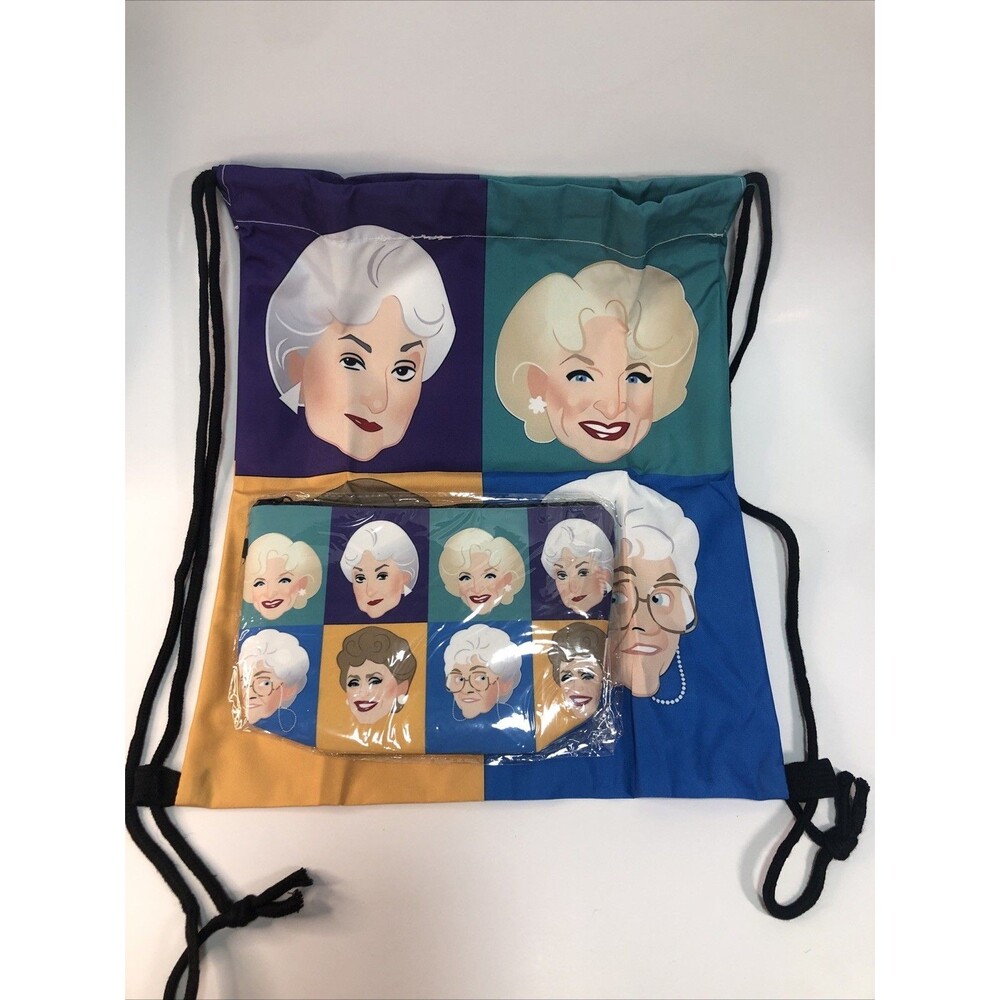 Golden Girls Bags ,String Bag With Make Up Bag